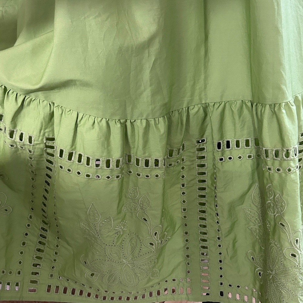 CALYPSO ST. BARTH Sleeveless Embroidered Eyelet 100% Cotton Maxi Dress - Size SP - Picture 5 of 10